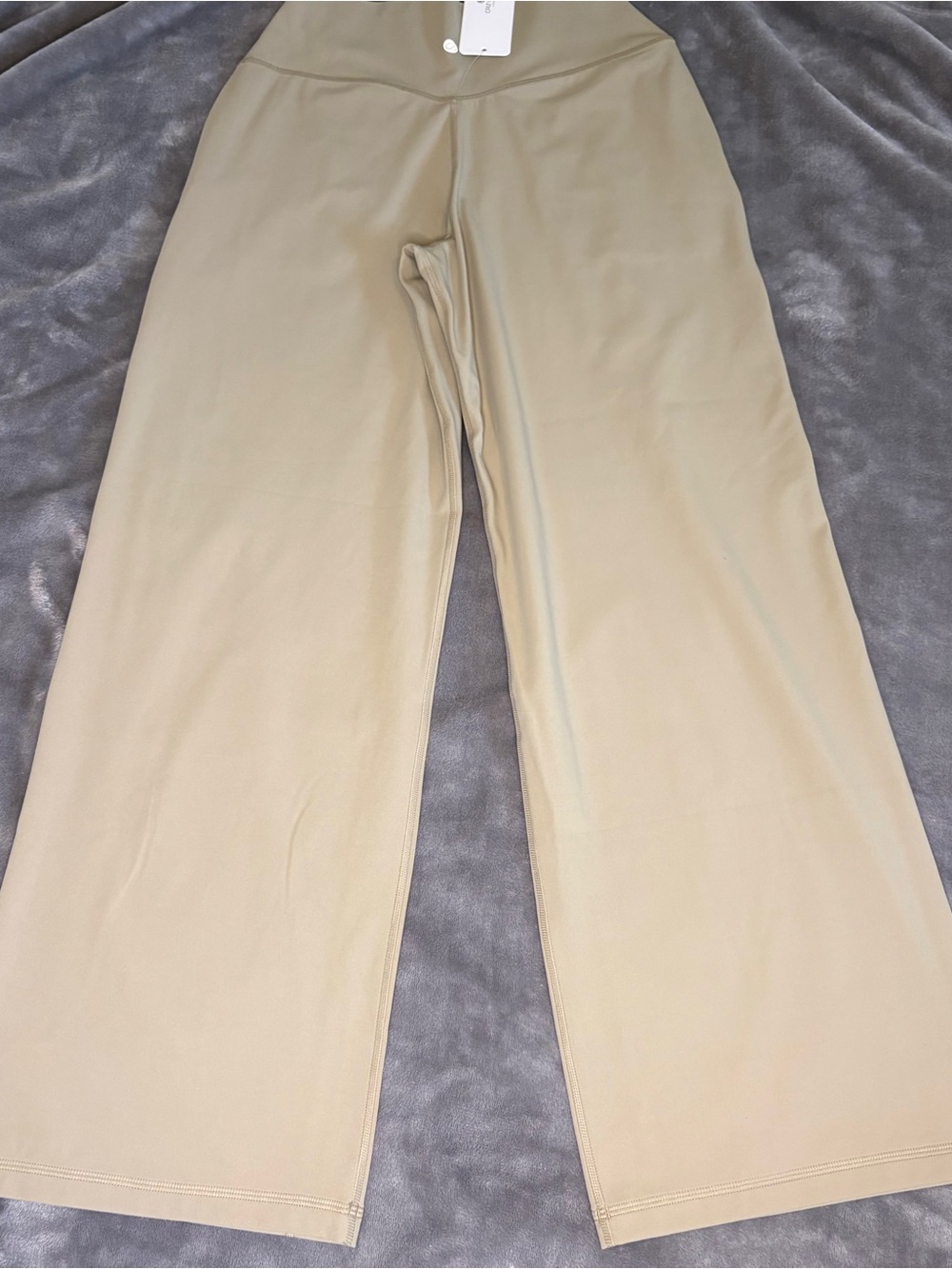 CRZ YOGA Sand Beige High-Waist Flare Leggings